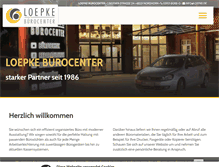 Tablet Screenshot of loepke.de